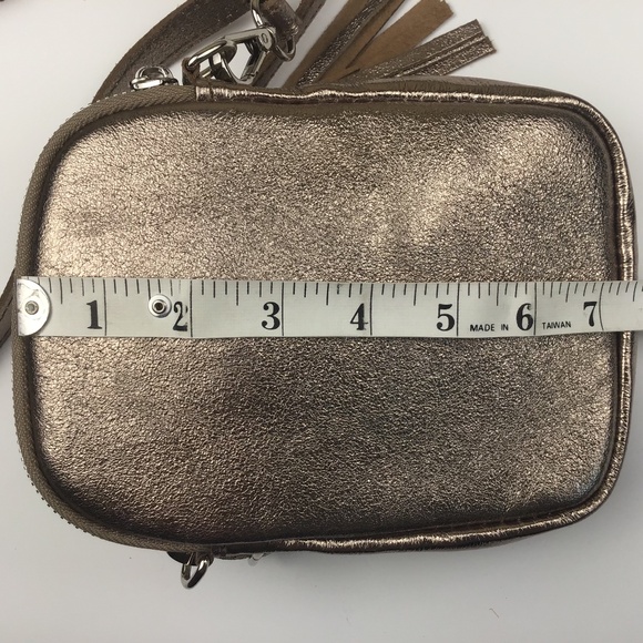 NWOT Borse in Pelle Italian Leather Gold Bag - Picture 16 of 16